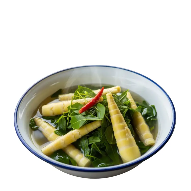 BOILED VEG WITH LOCAL VEG AND BAMBOO SHOOT