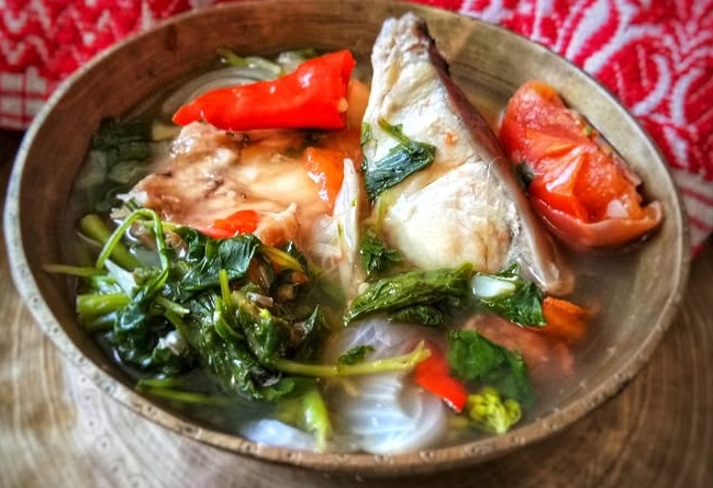 BOILED FISH WITH LOCAL VEG AND BAMBOO SHOOT