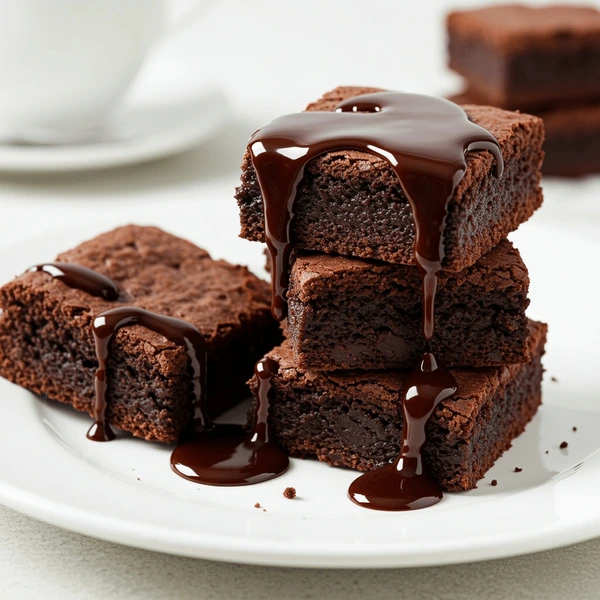 BROWNIE WITH HOT CHOCOLATE